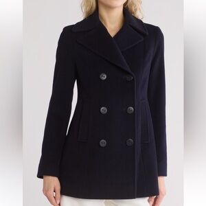 Fleurette Navy Peacoat. Size 12. NWT.